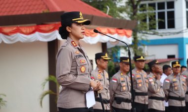 Upacara Kenaikan Pangkat Luar Biasa (KPLB) Personil Polres Bintan