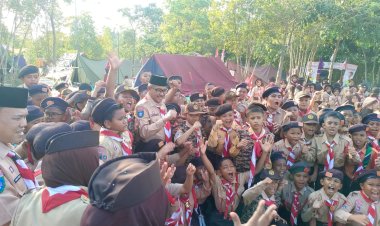 Semangat Kebersamaan Warnai Pembukaan Lomba Perkemahan Pramuka Ranting Sagulung di Bukit Sanimba