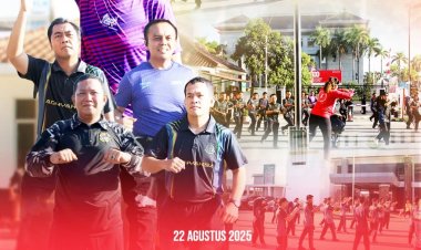 Jaga Kebugaran dan Kekompakan, Kejari Batam Gelar Senam Pagi Rutin