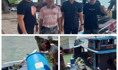 Kapolsek Bulang Tegaskan Tidak Ada Penjarahan dalam Peristiwa Kapal Tenggelam di Setokok