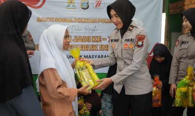 POLWAN POLDA KEPRI GELAR BAKTI SOSIAL DAN KESEHATAN DI PANTI ASUHAN ASSYAAMIL
