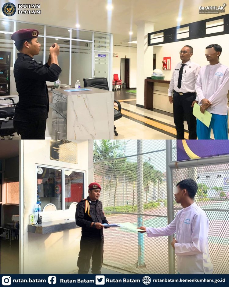 Terima Amnesti Presiden, Warga Binaan Rutan Batam Resmi Hirup Udara Bebas