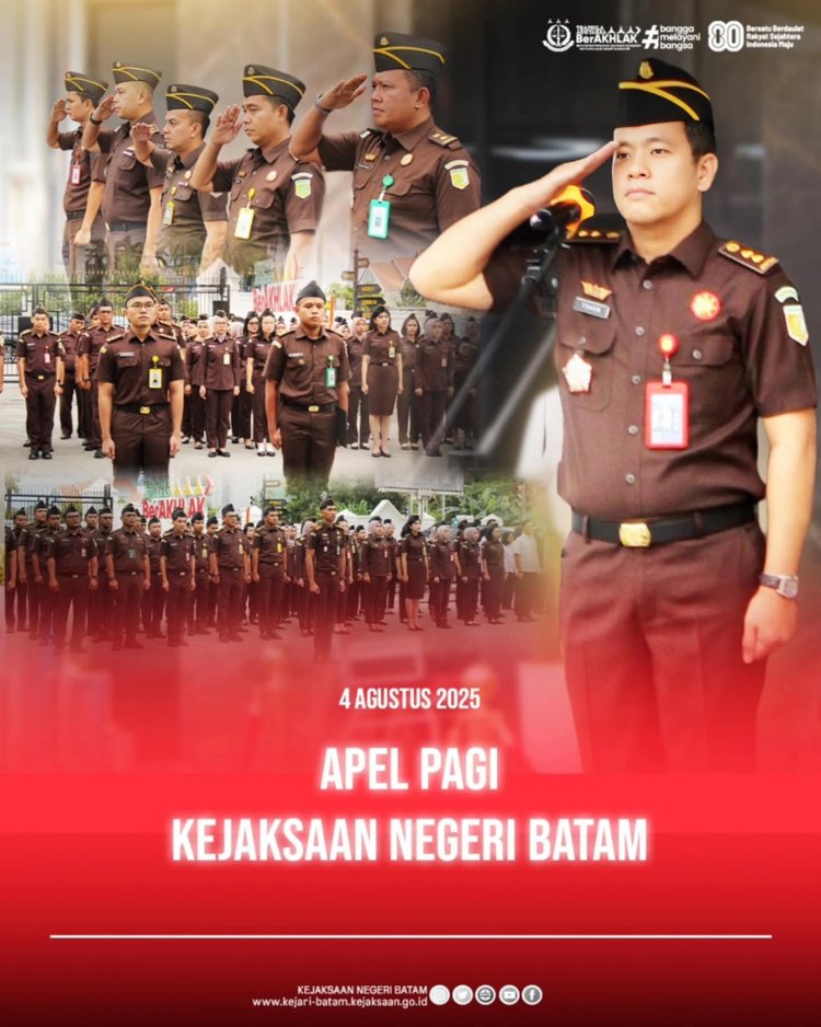 Kejaksaan Negeri Batam Gelar Apel Pagi, Bangun Semangat dan Tanggung Jawab Pegawai