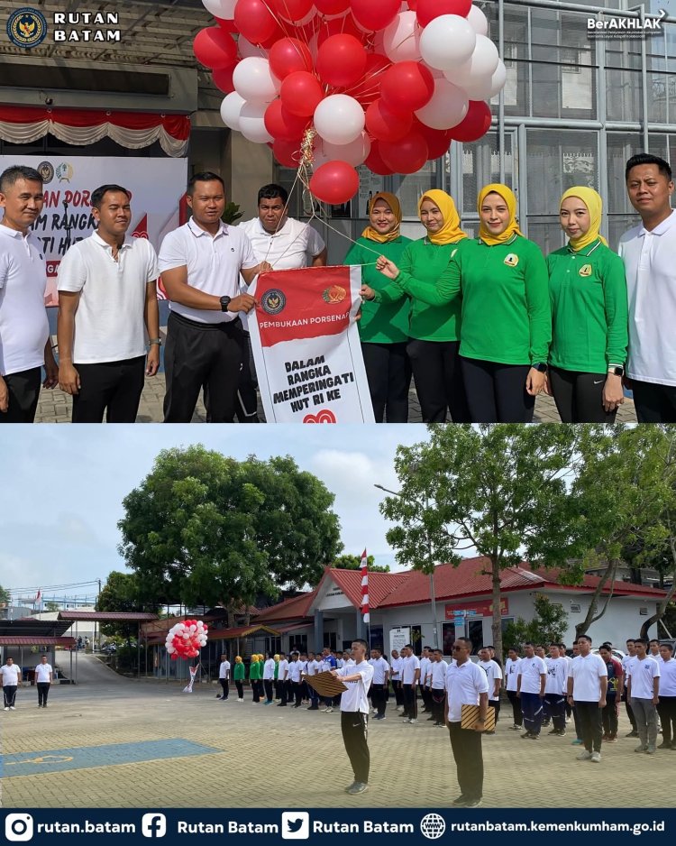 Semarak HUT RI ke-80, Rutan Batam Buka PORSENAP 2025