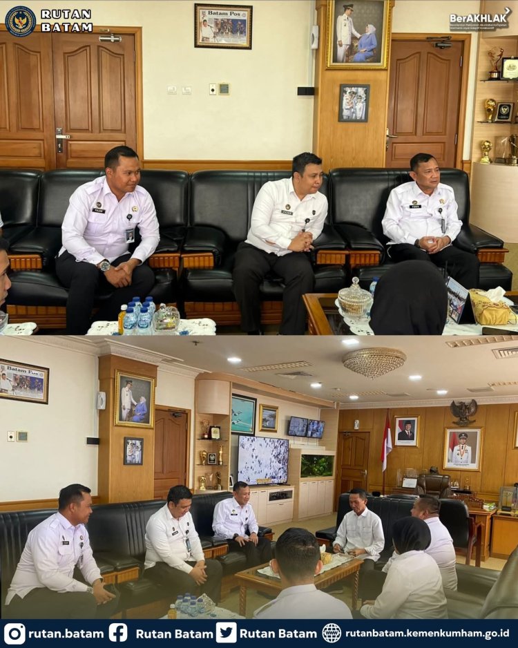 Kepala Rutan Batam dan Ka. UPT Pemasyarakatan Se-Kota Batam Audiensi dengan Wali Kota, Bahas Sinergi Pembinaan Warga Binaan