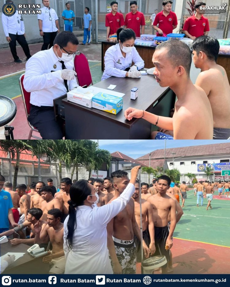 Peduli Kesejahteraan Warga Binaan, Karutan Batam Tekankan Pentingnya Hidup Sehat