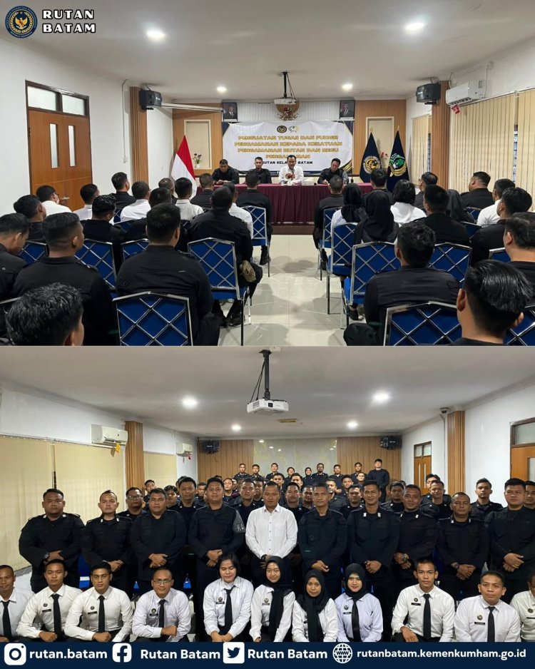 Kepala Rutan Batam Tekankan Profesionalisme dan Kedisiplinan Petugas Pengamanan