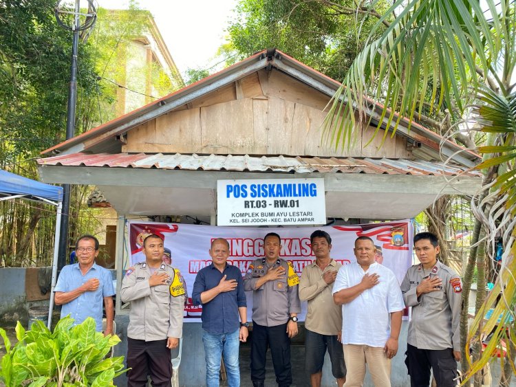 Polsek Batu Ampar Gelar Minggu Kasih Bersama Warga Sei Jodoh