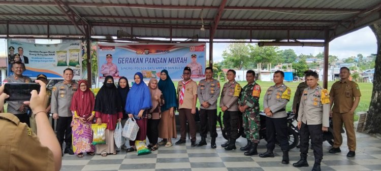 Polsek Batu Ampar dan Bulog Gelar Pasar Murah, Warga Antusias Penuhi Kebutuhan Pokok