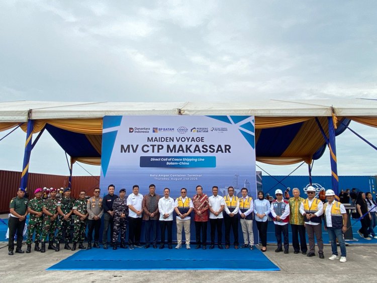 Wakapolresta Barelang Hadiri Seremoni Pelayanan Langsung Batam–China di Pelabuhan Batu Ampar