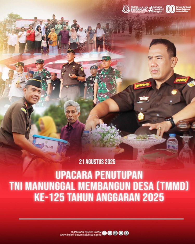 Kajari Batam Hadiri Penutupan TMMD Ke-125 di Sambau Nongsa