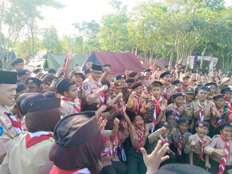 Semangat Kebersamaan Warnai Pembukaan Lomba Perkemahan Pramuka Ranting Sagulung di Bukit Sanimba