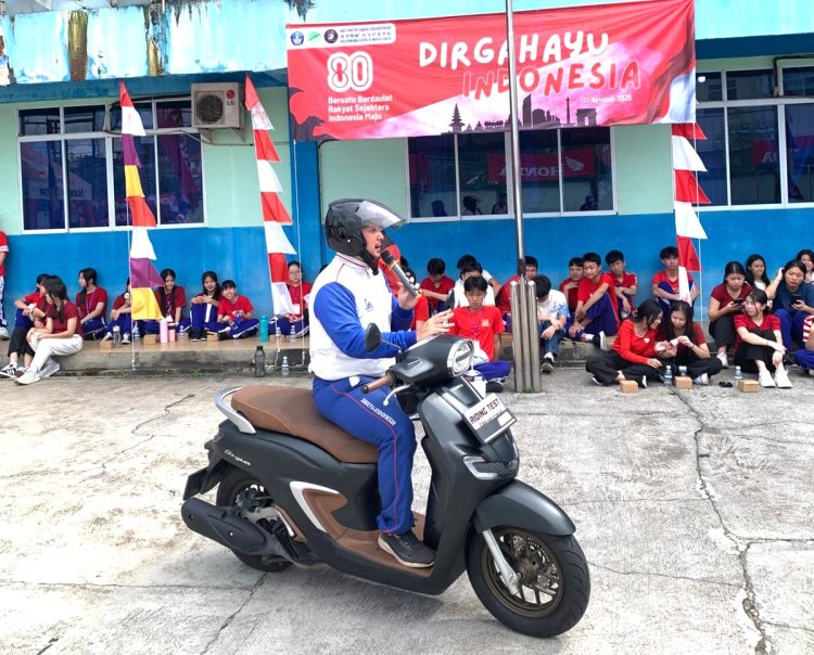 Capella Honda Kepri Tanamkan Budaya Safety Riding ke Pelajar Tanjungpinang