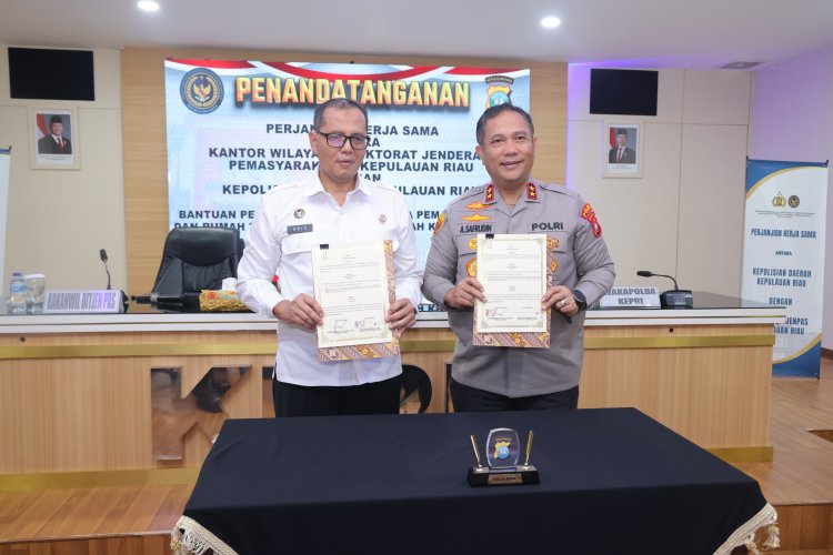 POLDA KEPRI DAN DITJEN PAS KEPRI PERKUAT SINERGI LEWAT PERJANJIAN KERJA SAMA