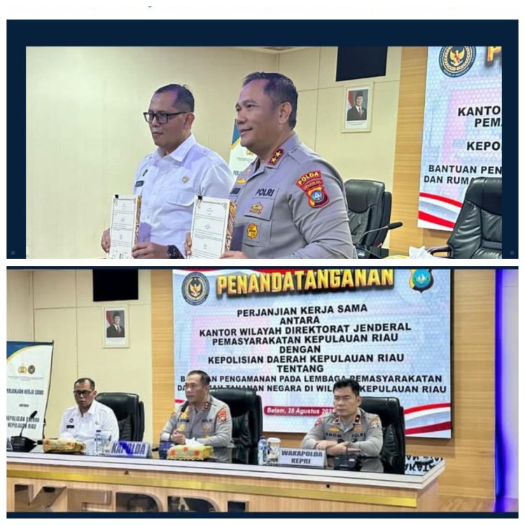 Kalapas Batam Hadiri Penandatanganan Kerja Sama Strategis dengan Polda Kepri