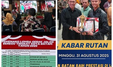 RUTAN BATAM RAIH PRESTASI DI LOMBA GERAK JALAN BEREGU TINGKAT KOTA BATAM