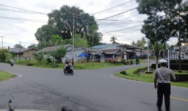 Wujud Nyata Pelayanan Polri: Satlantas Polres Lingga Gelar Kegiatan "Strong Point" di Lokasi Strategis
