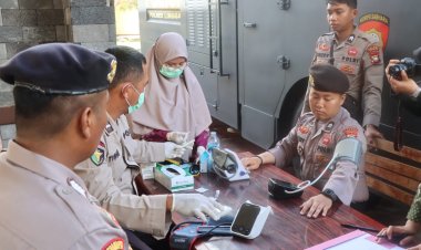 Sat Samapta Polres Lingga Gelar Pemeriksaan Kesehatan Personel untuk Tingkatkan Kesiapan Tugas Lapangan