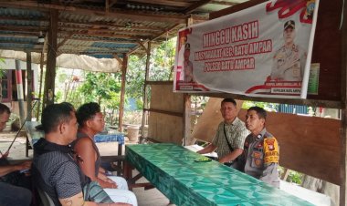 Minggu Kasih Polsek Batu Ampar, Polisi Serap Aspirasi Warga Ojol di Kampung Seraya