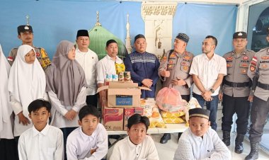 Polsek Bengkong Peduli Berbagi Bersama Anak Yatim di Yayasan Karya Mas Bangsa