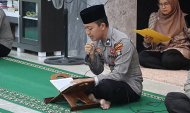 Doa Bersama di Peringatan Maulid Nabi, Polres Lingga Mohon Keselamatan Bangsa dan Tugas Polri