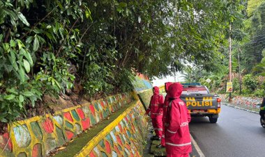 Samapta Polres Karimun Patroli Siaga Bencana dan Pemantauan Lokasi Rawan Banjir