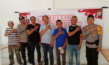 Minggu Kasih Kamtibmas Rutin Polsek Batu Ampar Bersama Warga Tanjung Sengkuang