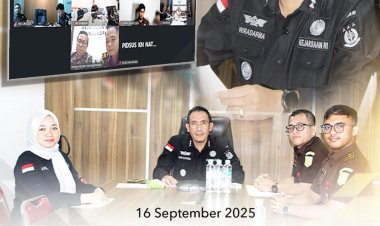 Kejari Batam Ikuti Monitoring Evaluasi dan Supervisi Penanganan Perkara Tindak Pidana Khusus Secara Daring