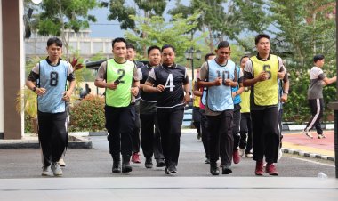 Jaga Kebugaran Tubuh, Polres Bintan Laksanakan Kesjas Semester 2 Tahun 2025