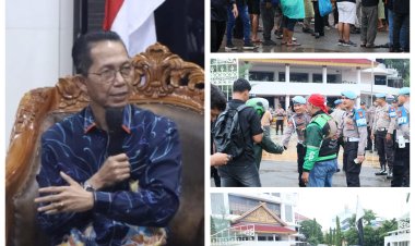 POLDA KEPRI: ASPIRASI TERSAMPAIKAN, UNJUK RASA ADOB DI BATAM BERLANGSUNG TERTIB, DAMAI & KONDUSIF