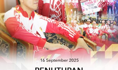 Kajari Batam Hadiri Penutupan Porkot VI Tahun 2025 di GOR Yos Sudarso