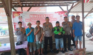 Polsek Batu Ampar Gelar Minggu Kasih, Ajak Warga Tanjung Sengkuang Jaga Kamtibmas