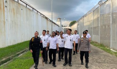 Waspada Jangan-Jangan, Ka. KPR Rutan Batam Bersama Jajaran Laksanakan Kontrol Brandgang