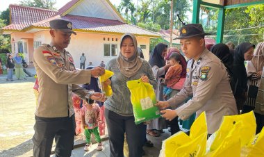 Polsek Daik Lingga Hadirkan Pangan Murah di Desa Mentuda, Wujud Nyata Polri Jaga Stabilitas Harga Pangan