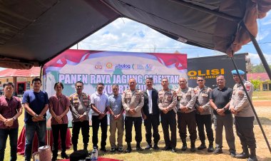 Polres Lingga Ikuti Panen Raya Jagung Serentak Kuartal III Tahun 2025 Secara Virtual