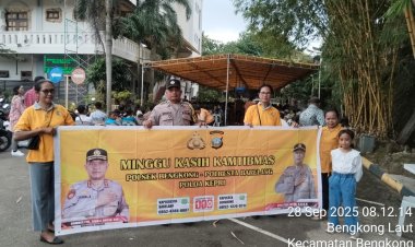 Polsek Bengkong Gelar Minggu Kasih Kamtibmas Bersama Jemaat Gereja Santo Damean