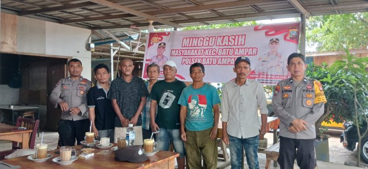 Polsek Batu Ampar Gelar Minggu Kasih, Warga Apresiasi Sinergi Jaga Kamtibmas Kondusif