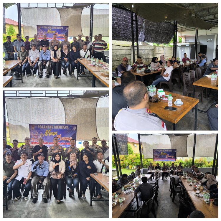 Satlantas Polres Bintan Jalin Sinergitas Bersama Insan Pers Melalui Coffee Morning