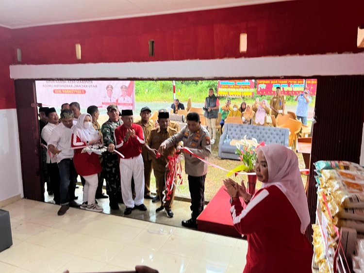 Kapolsek Dabo Singkep Dampingi Peresmian Koperasi Merah Putih di Lingga