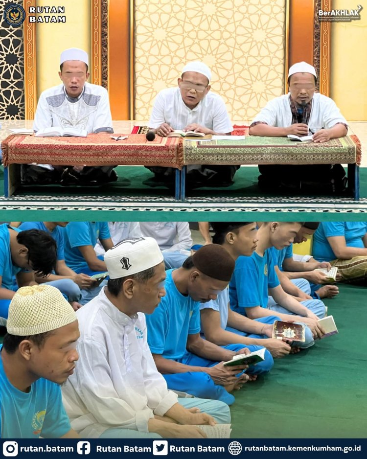 Rutan Batam Gelar Yasinan, Perkuat Keimanan dan Ketakwaan Warga Binaan