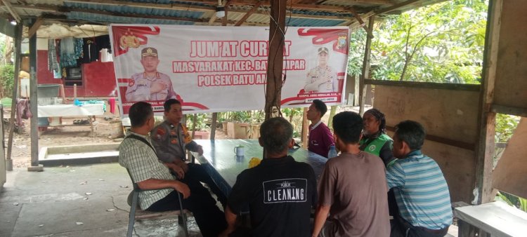 Jumat Curhat Polsek Batu Ampar, Warga Kampung Seraya Minta Patroli Ditingkatkan