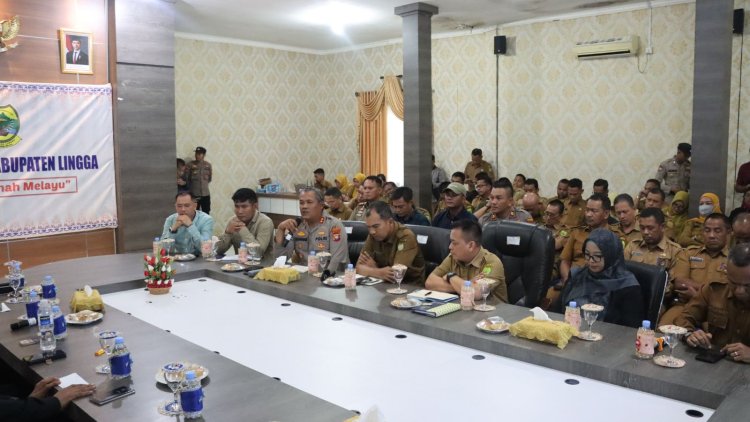 Kapolres Lingga Hadiri Dialog Pemerintah, DPRD dan Ormas: Ajak Masyarakat Jaga Kamtibmas dengan Musyawarah Mufakat