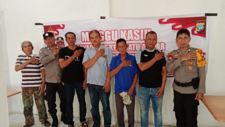 Minggu Kasih Kamtibmas Rutin Polsek Batu Ampar Bersama Warga Tanjung Sengkuang