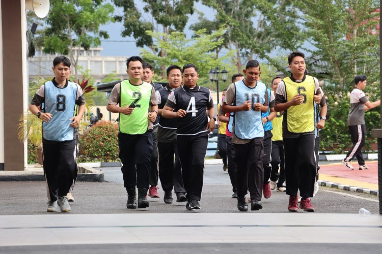 Jaga Kebugaran Tubuh, Polres Bintan Laksanakan Kesjas Semester 2 Tahun 2025