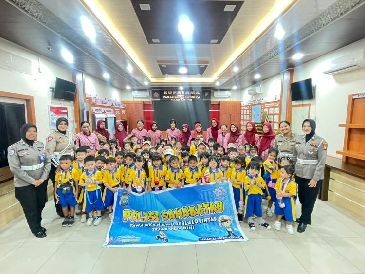 Program Polsanak, Satlantas Polres Karimun Edukasi Sejak Dini Tertib Berlalulintas