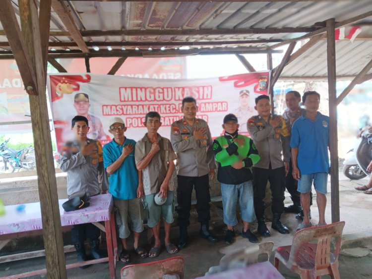 Polsek Batu Ampar Gelar Minggu Kasih, Ajak Warga Tanjung Sengkuang Jaga Kamtibmas