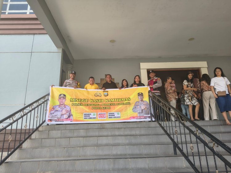 Polsek Bengkong Gelar Minggu Kasih di Gereja Methodist Indonesia Bengkong Indah