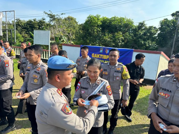 Sipropam Polres Bintan Gelar Gaktiplin di Mapolsek Bintan Utara dan Satpolairud