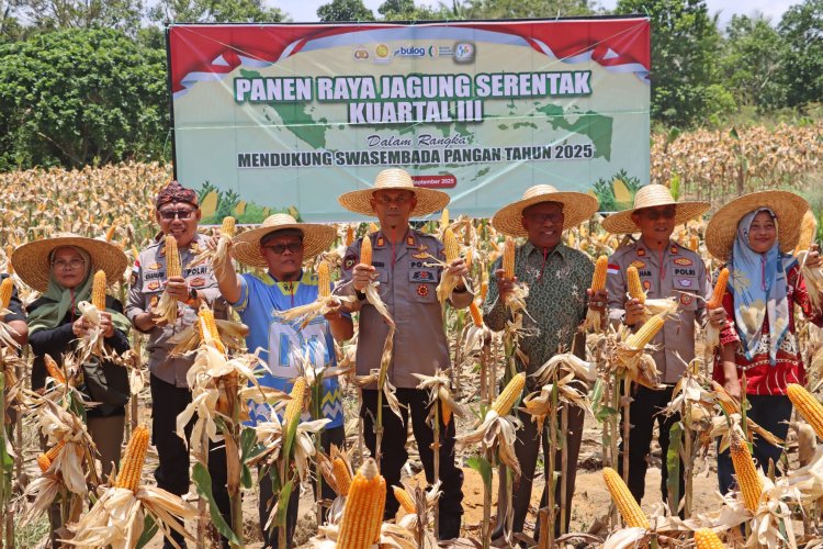 Panen Raya Jagung Serentak Kuartal III Polres Bintan