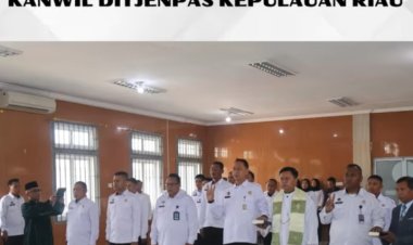 Karutan Batam Hadiri Pelantikan Pejabat di Lingkungan Kanwil Ditjenpas Kepri